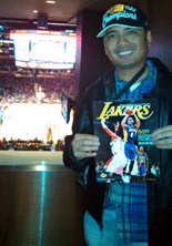 Had fun during the game despite the fact the Lakers lost to the Bulls, 114-91.