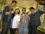 Me, Sarina, Hao and Duong posin' at Yogurtland.