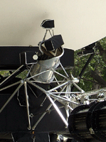 A full-scale mock-up of the Voyager spacecraft.
