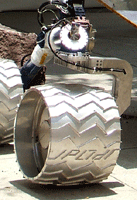 A full-scale test model of the Mars Science Laboratory rover.