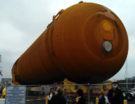 Space shuttle external tank ET-94 on display at Fisherman's Village in Marina del Rey, CA, on May 19, 2016.