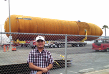 Posing with ET-94 at Fisherman's Village in Marina del Rey, on May 19, 2016.