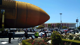 ET-94 passes by The Forum in Inglewood on May 21, 2016.