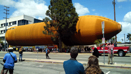 ET-94 is about to pass by an office building on Vermont Avenue...on May 21, 2016.