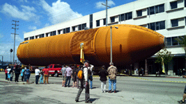 ET-94 passes by an office building on Vermont Avenue...on May 21, 2016.