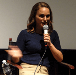 Another photo of Natalie Portman doing a Q&A for EATING ANIMALS