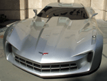 The Chevrolet Corvette Stingray used as the Autobot named Sideswipe in TRANSFORMERS: REVENGE OF THE FALLEN.