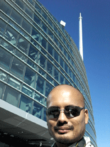 Taking another selfie at Spire 73 on the rooftop of the Wilshire Grand Center.