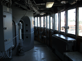 Visiting the USS Iowa at the Pacific Battleship Center in San Pedro, California, on August 7, 2012.