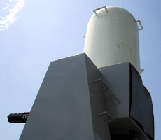 Visiting the USS Iowa at the Pacific Battleship Center in San Pedro, California, on August 7, 2012.