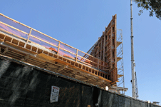 The construction site for the Samuel Oschin Air and Space Center...on August 17, 2023.