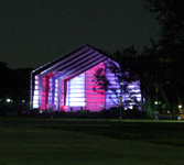 The California Science Center's Samuel Oschin Pavilion awaits the arrival of space shuttle Endeavour, on October 13, 2012.