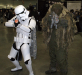 A Stormtrooper and a character who I've never seen before strike a pose at the Comikaze Expo in L.A., on November 2, 2013.