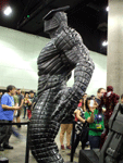 The Destroyer from the first THOR movie on display at the Comikaze Expo in L.A., on November 2, 2013.