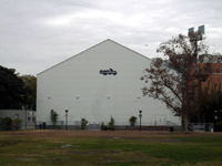 The Samuel Oschin Pavilion, space shuttle Endeavour's new (but temporary) home at the California Science Center, on November 16, 2012.