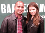 Anna Kendrick, who appeared in such films as the 2009 Oscar-nominated flick UP IN THE AIR and the PITCH PERFECT movies, does a photo op for her new book SCRAPPY LITTLE NOBODY