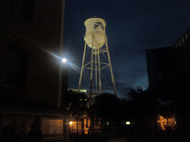 Dusk falls upon the Water Tower