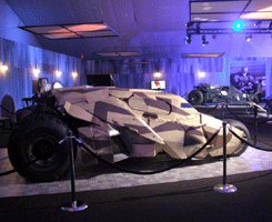 The Camo Tumbler from THE DARK KNIGHT RISES, on display at L.A. Live on December 7, 2012.