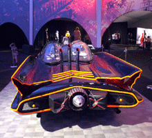 The Batmobile from the 1960s BATMAN TV show, on display at L.A. Live on December 7, 2012.