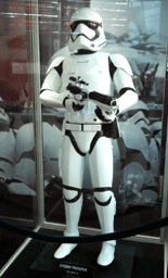Another shot of the Stormtrooper suit from STAR WARS: THE FORCE AWAKENS.