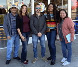 Usha, Franz, Erika, Sarina and I pose for a group photo after eating at a dumpling restaurant for lunch in West Covina, CA.