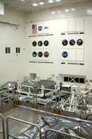 Inside the Spacecraft Assembly Facility.