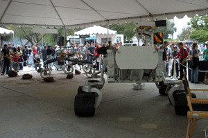 The Scarecrow and a MSL mock-up.