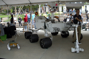 The MSL and Sojourner mock-ups.