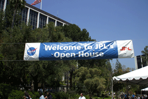 At the 2010 JPL Open House near Pasadena, California.