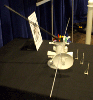 A small model of the EJSM spacecraft, which launches to Jupiter around 2020.