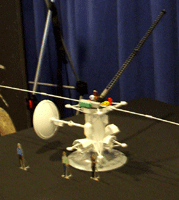 A small model of the EJSM spacecraft, which launches to Jupiter around 2020.