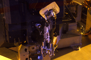 A close-up shot of the Actuated Pickoff Mirror aboard WFPC2.