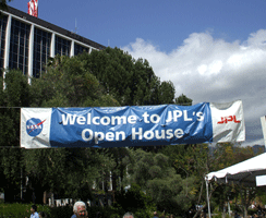At the 2011 JPL Open House near Pasadena, California.