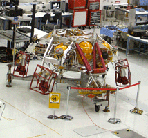 The descent stage for the Curiosity rover.