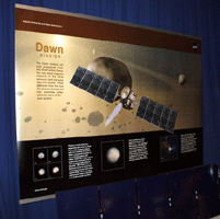 A portrait of the Dawn spacecraft, which will arrive at asteroid Vesta in July of this year and dwarf planet Ceres in 2015.