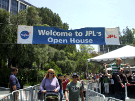 At the 2012 JPL Open House near Pasadena, California.