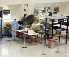 Inside the Spacecraft Assembly Facility.