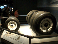 The landing gear tires used on space shuttle Endeavour during her final mission to low-Earth orbit, STS-134.