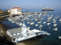 Avalon Bay as seen from a nearby hillside, on October 4, 2013.