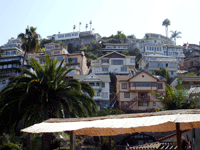 These hillside homes overlook Avalon Bay at Catalina Island, on October 4, 2013.