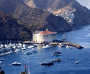 Avalon Bay as seen from a tall hillside, on October 4, 2013.