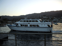 My ride back to Dana Point in Orange County arrives at Avalon Bay, on October 4, 2013.