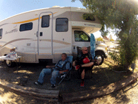 At Skydive Elsinore in Riverside County, CA, to do another tandem skydive...on October 4, 2014.