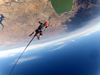 Free falling above Lake Elsinore, CA...on October 4, 2014.