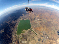 Free falling above Lake Elsinore, CA...on October 4, 2014.