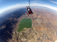 Free falling above Lake Elsinore, CA...on October 4, 2014.