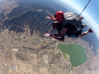 Free falling above Lake Elsinore, CA...on October 4, 2014.