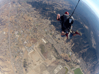 Free falling above Lake Elsinore, CA...on October 4, 2014.