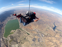 Free falling above Lake Elsinore, CA...on October 4, 2014.