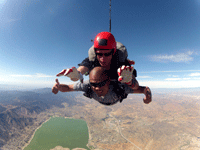 Free falling above Lake Elsinore, CA...on October 4, 2014.